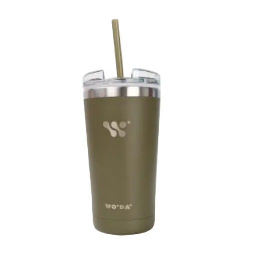 Straw Lid Olive 16oz