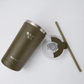 Straw Lid Olive 16oz