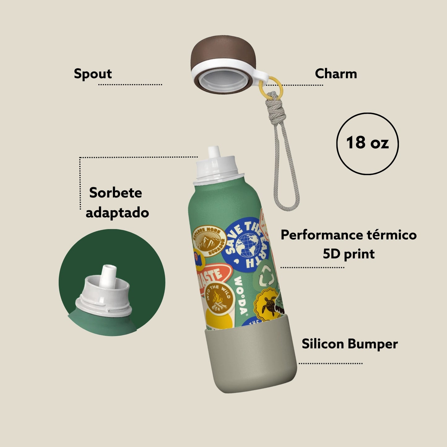 Woda Pocket 18oz (0.53L) - My cute EC