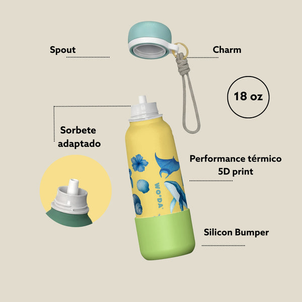 Woda Pocket 18oz (0.53L) - Marine Life